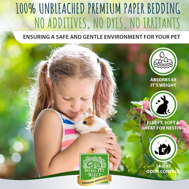 Small Pet Select - Natural Paper Bedding with Real Rose Petals. Rabbits, Guinea Pigs, and Other Small Animals, 56L - Image 2